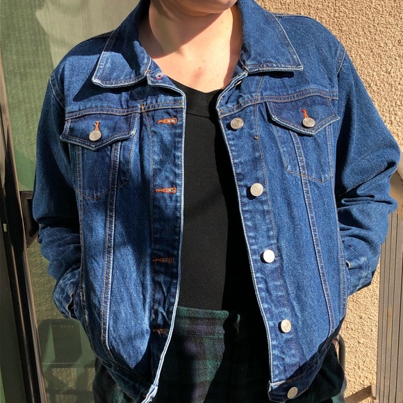 Vintage Blue Asphalt Denim Jacket In A 